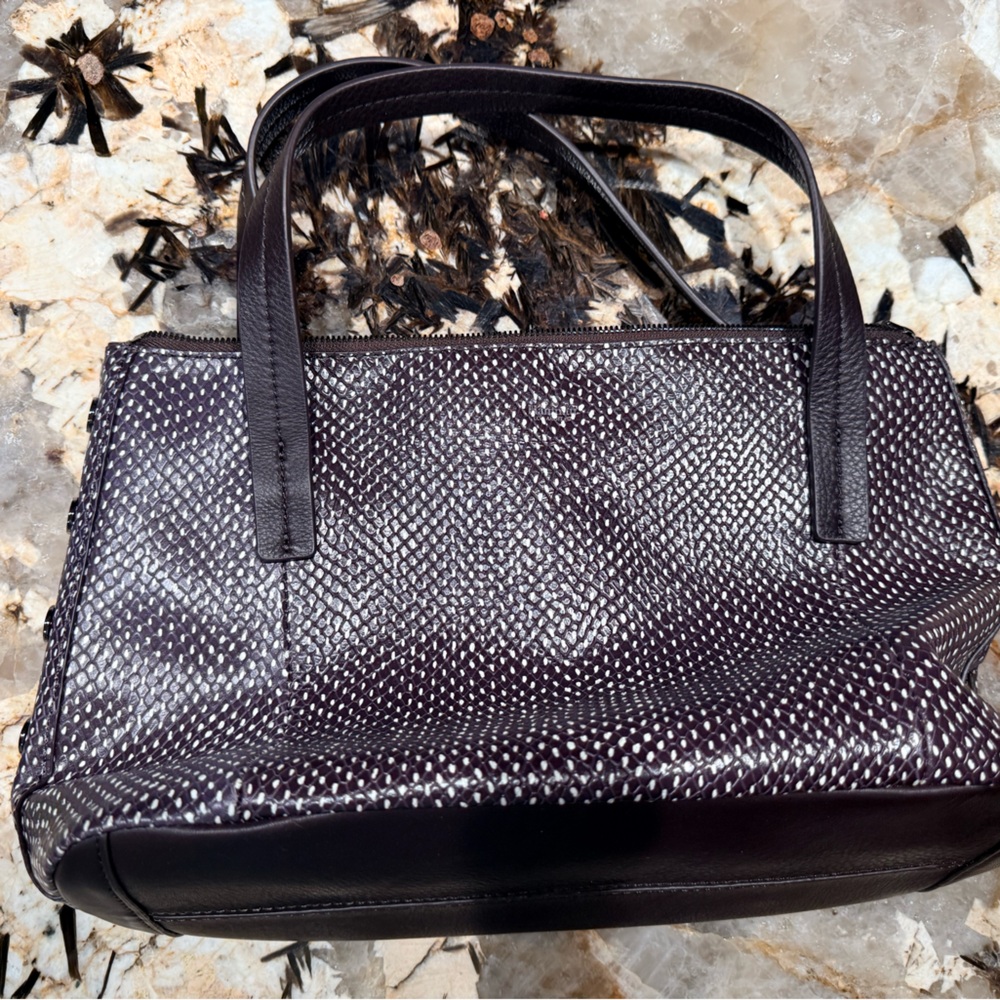 Hammitt Brown/White Woven Handbag